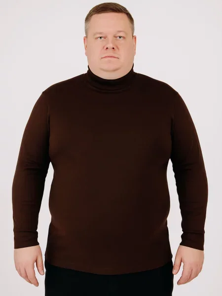 Водолазка KAZKOVA бавовна/еластан коричневий