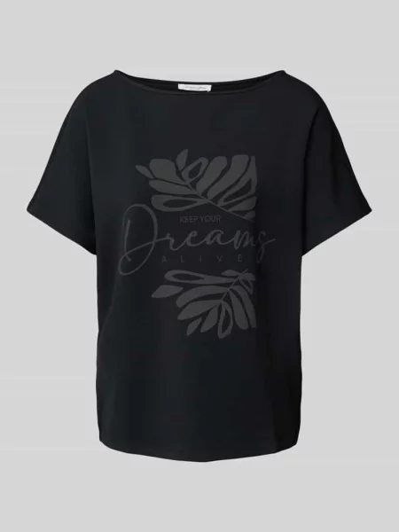 T-shirt z okrągłym dekoltem Christian Berg Woman czarna