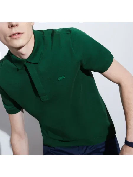 Поло Lacoste зеленое