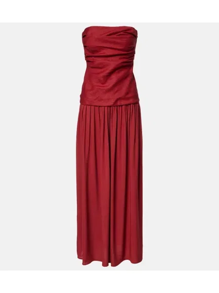 Rochie maxi Faithfull de in de costum bordo