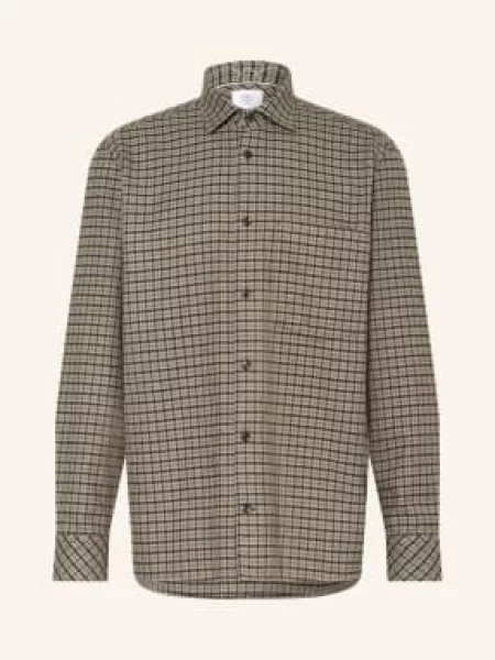 Bogner Košile Hardy Comfort Fit šedá / světle zelená černá