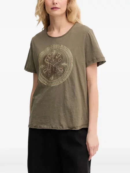 Tricou Mos Mosh cu mărgele verde