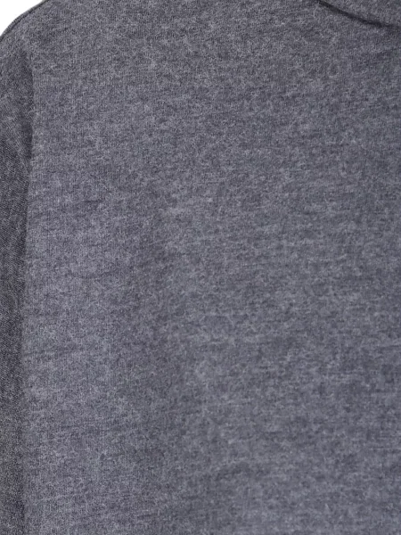 Lung tricou Labo Art cu decolteu rotund gri