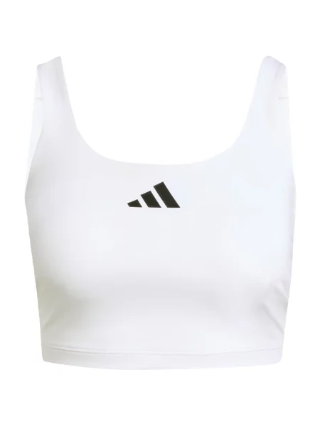 ADIDAS PERFORMANCE Sutien sport Power negru alb