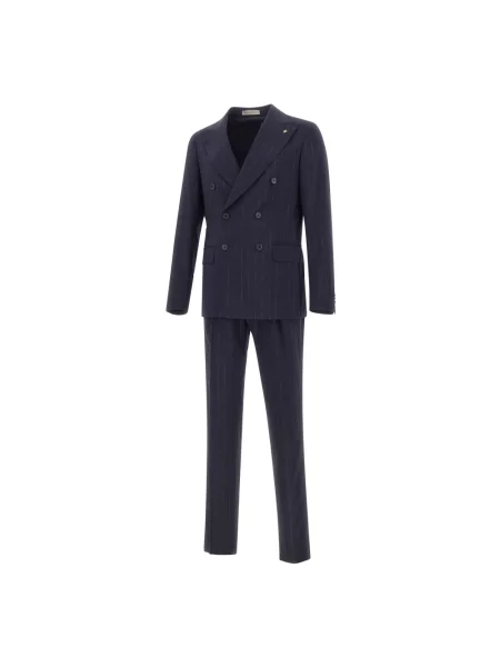 Garnitur Corneliani wełniany niebieski