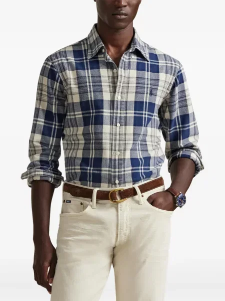 Șapcă Polo Ralph Lauren cu model herringbone din țesătură twill cu imagine albastru