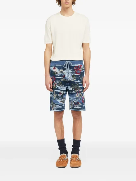 Pantaloni scurți Alanui tip Hawaii albastru