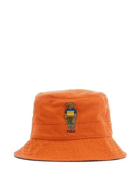 Haftowane сhinosy Polo Ralph Lauren z twillu do biegania niebieskie