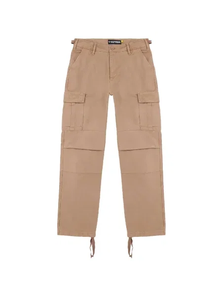 Pantaloni cargo Iuter din canvas maro
