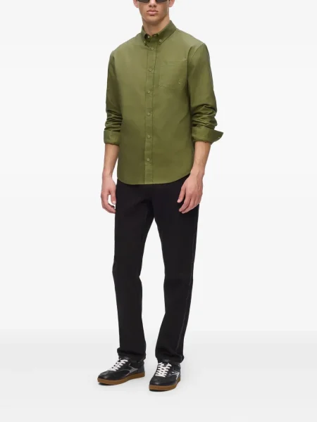 Cămașă Karl Lagerfeld cu broderie verde