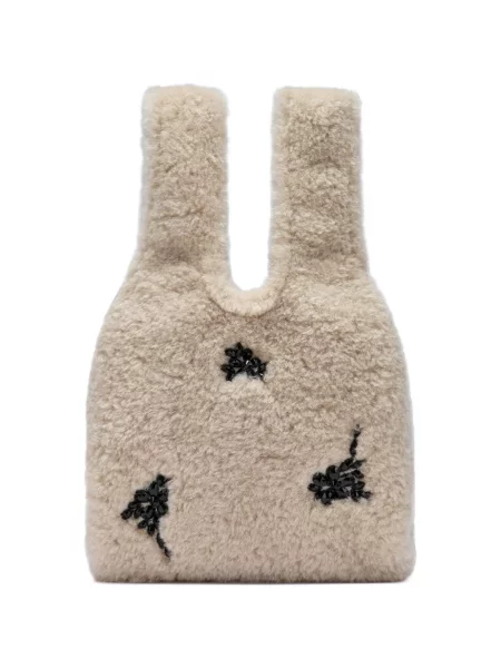 Shopper kabelka Simone Rocha z ovčí kůže