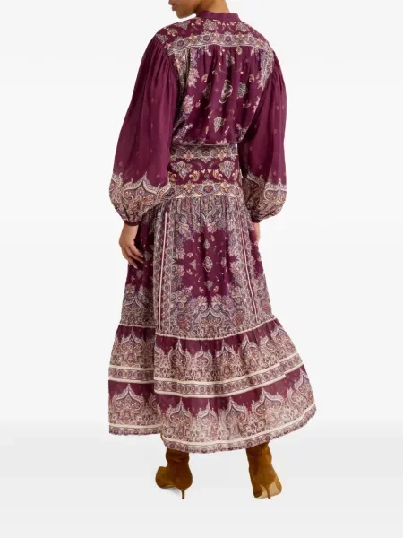 Halenka Marie Oliver s potiskem s paisley potiskem fialová