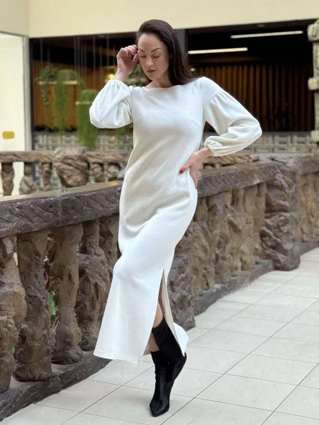 Сукня максі CAT ORANGE вовна/віскоза білий