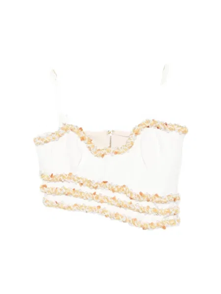 Top Patbo bez rękawów biały