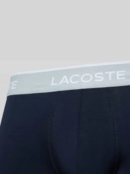 Obcisłe bokserki z mieszanki bawełny w zestaw 3 szt. Lacoste miętowe