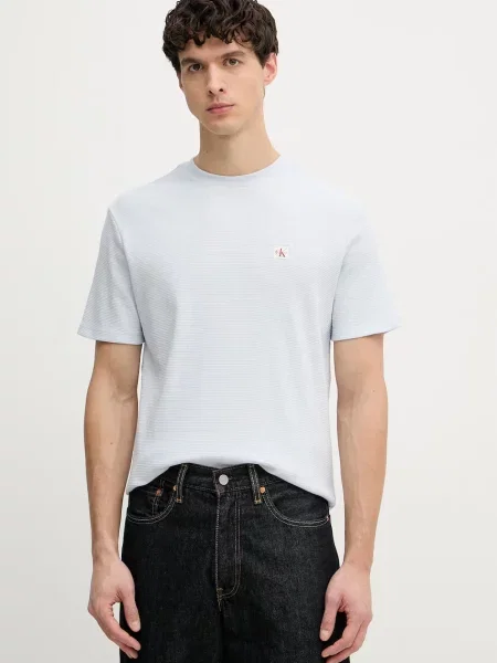 Calvin Klein Jeans tricou pentru bărbați cu albastru