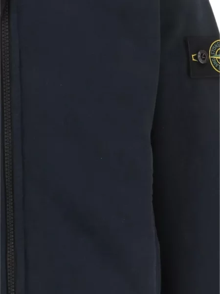 Bluza z kapturem dziecięca Stone Island niebieska