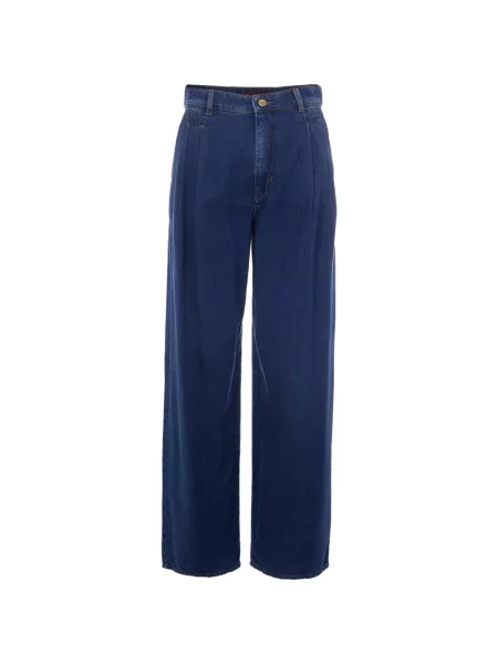 Blugi cu picior larg Max Mara albastru