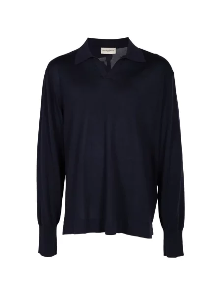 Lung tricou polo Officine Générale albastru
