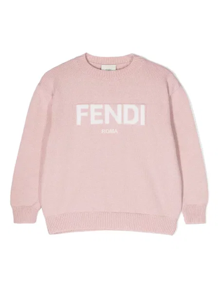 Sweter dziecięcy Fendi różowy