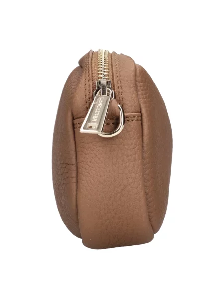 Torebka crossbody Lancaster skórzana brązowa