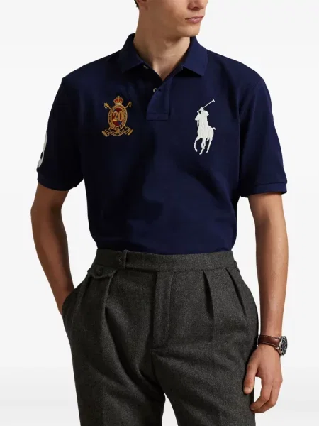 Șapcă Polo Ralph Lauren de mătase cu broderie cu dungi negru