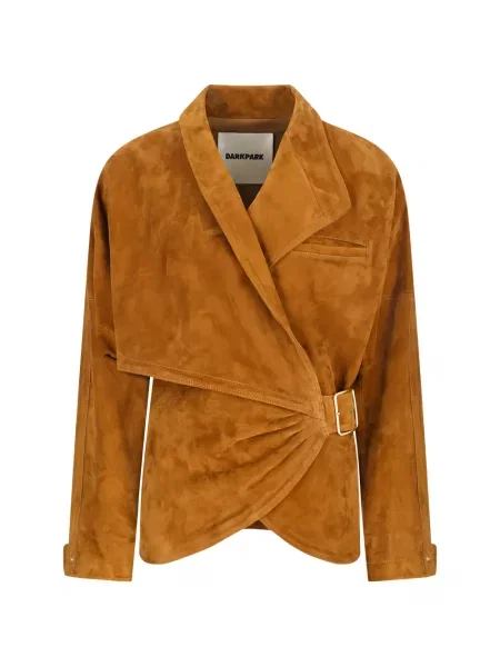 Kurtka Darkpark zamszowa brązowa