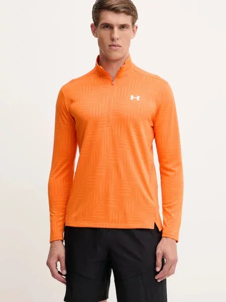 Under Armour Tréninková mikina UA Tech Geotessa oranžová