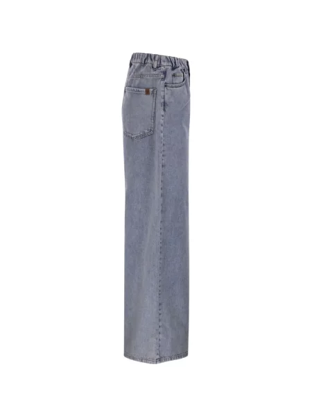 Blugi cu picior larg Weekend Max Mara albastru