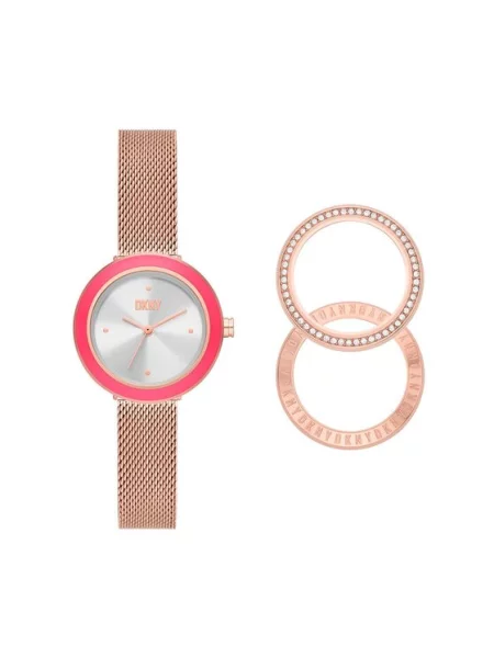 DKNY Ceas Sasha Placat cu aur roz