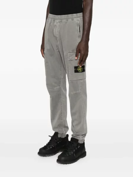 Pantaloni cargo Stone Island cu strasuri gri