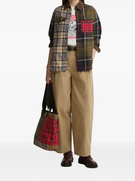 Cămașă Barbour International în carouri verde