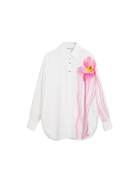 Desigual Bluză galben amestecat / roz alb