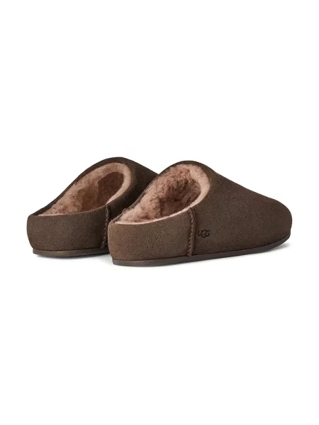 UGG papuci din piele întoarsă Elea Slip-On maro