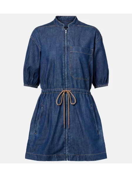 Sukienka jeansowa Veronica Beard niebieska