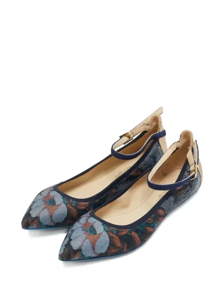 Balerini Loriblu cu model floral albastru