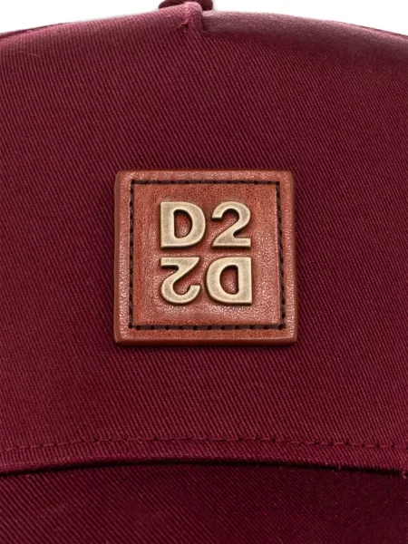Șapcă Dsquared2 zdrențuiți roșu