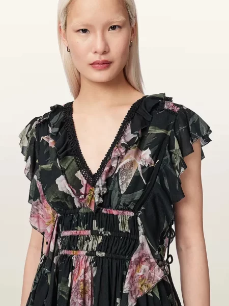 Блузка Allsaints с рюшами