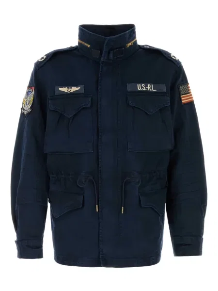 Cămașă Polo Ralph Lauren cu dungi scurtă albastru