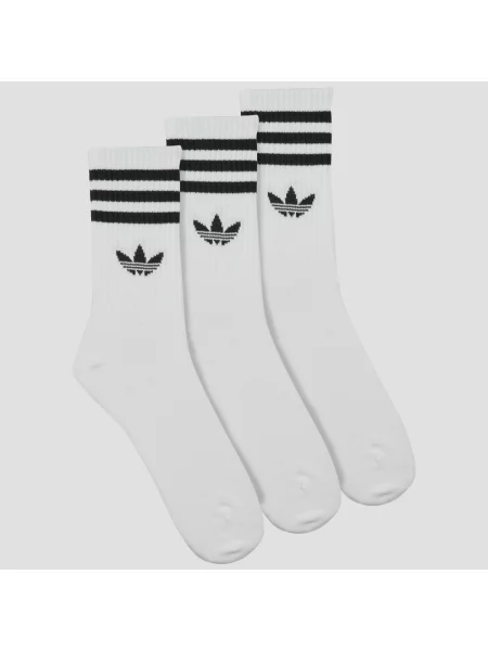 Nogavice Adidas s črtami bela