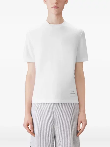 Tricou Thom Browne cu dungi alb