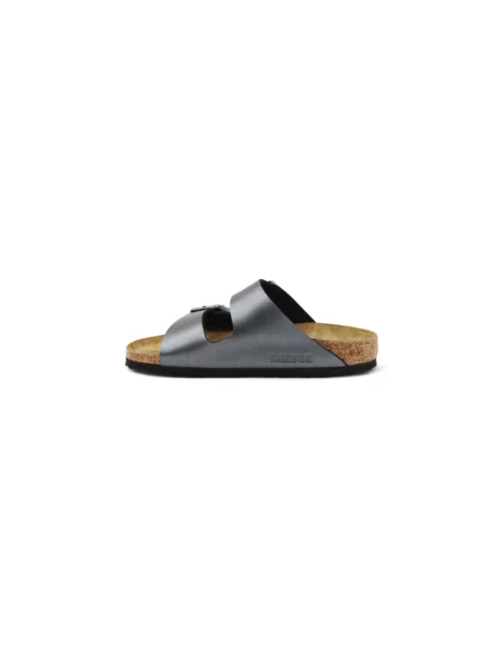 Klapki Birkenstock srebrne