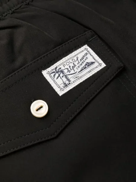 Λινό ριγέ polo Polo Ralph Lauren με κέντημα πράσινο