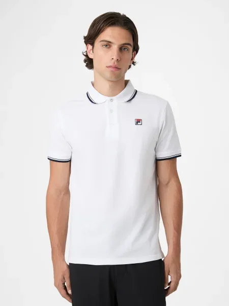 FILA Majica Biella rdeča / črna bela