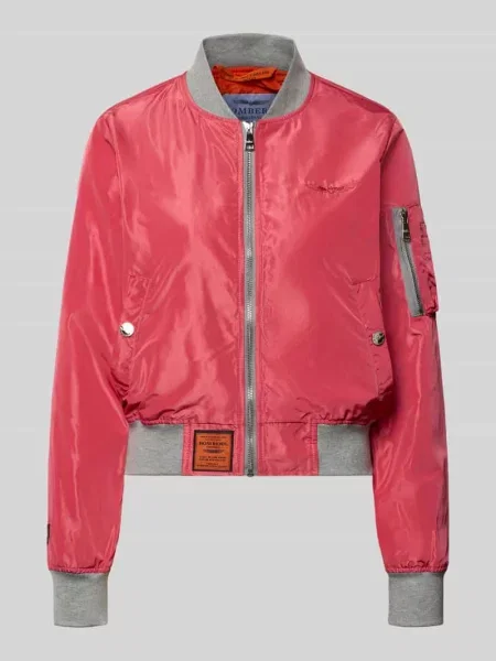 Bomberka z naszywką z logo i kieszenią zapinaną na błyskawiczny na rękawie Original Bombers