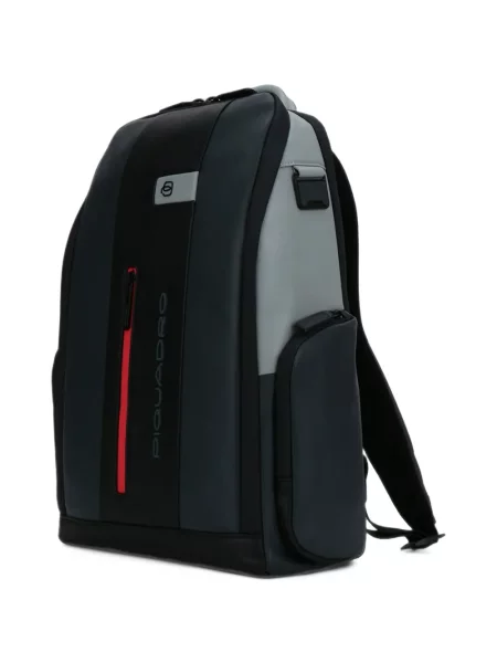 Rucsac Piquadro din piele cu imagine verde