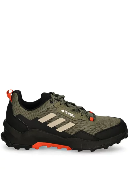Prugaste kožne tenisice Adidas Terrex s printom crna