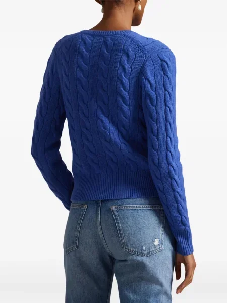 Căciulă Polo Ralph Lauren cu broderie cu dungi cowboy roșu