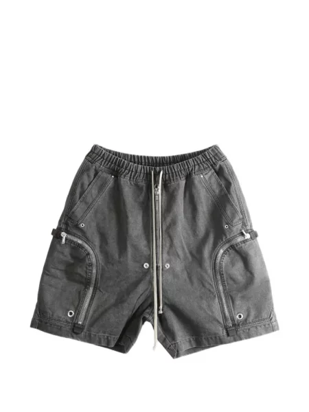 Pantaloni scurți cargo Rick Owens Drkshdw cu cordon gri