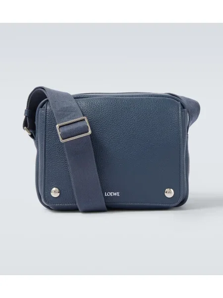 Usnjena torba Loewe modra